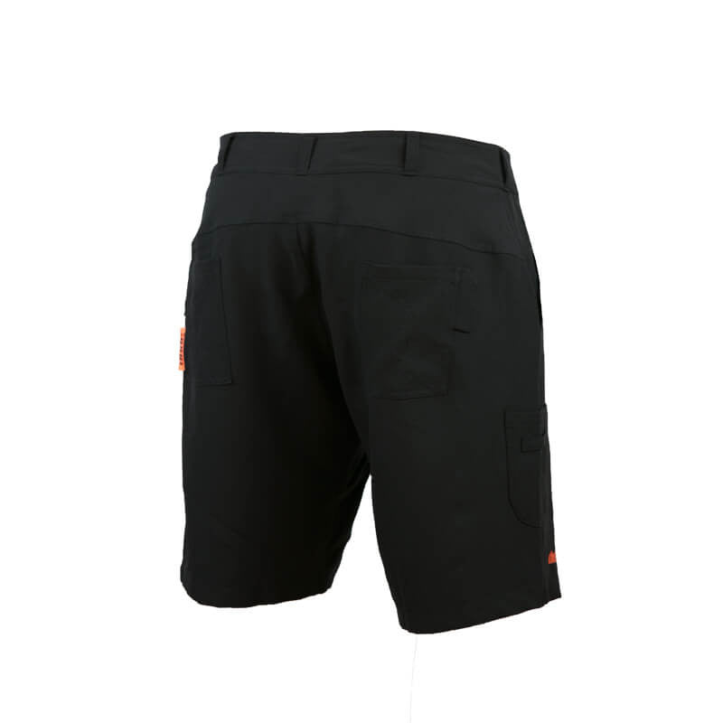 An image showing Tech Caddie Shorts Europe in black color with Microfibre custom micro waistband