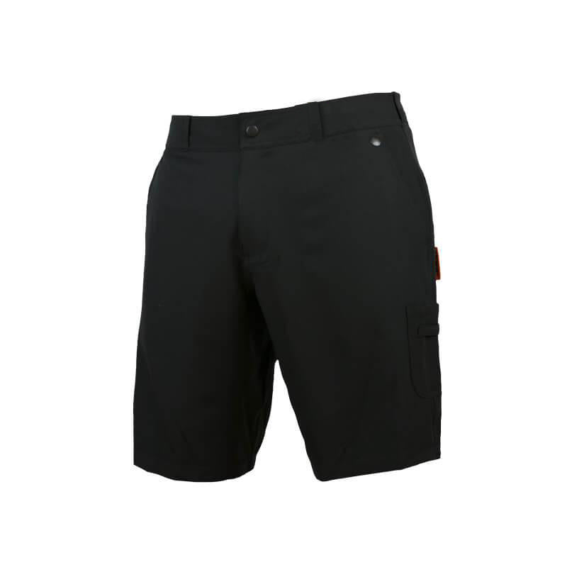An image showing Tech Caddie Shorts Europe in black color with Microfibre custom micro waistband