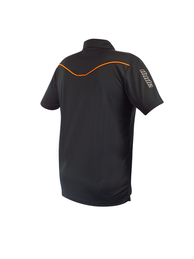 An image showing Barsby Polo- Disc golf polo shirt, color black.