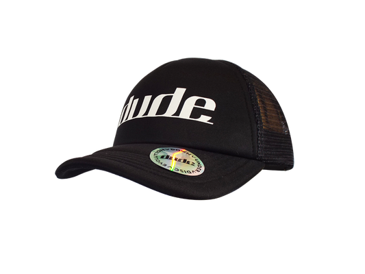 An image of DUDE Origin Trucker Hat front view