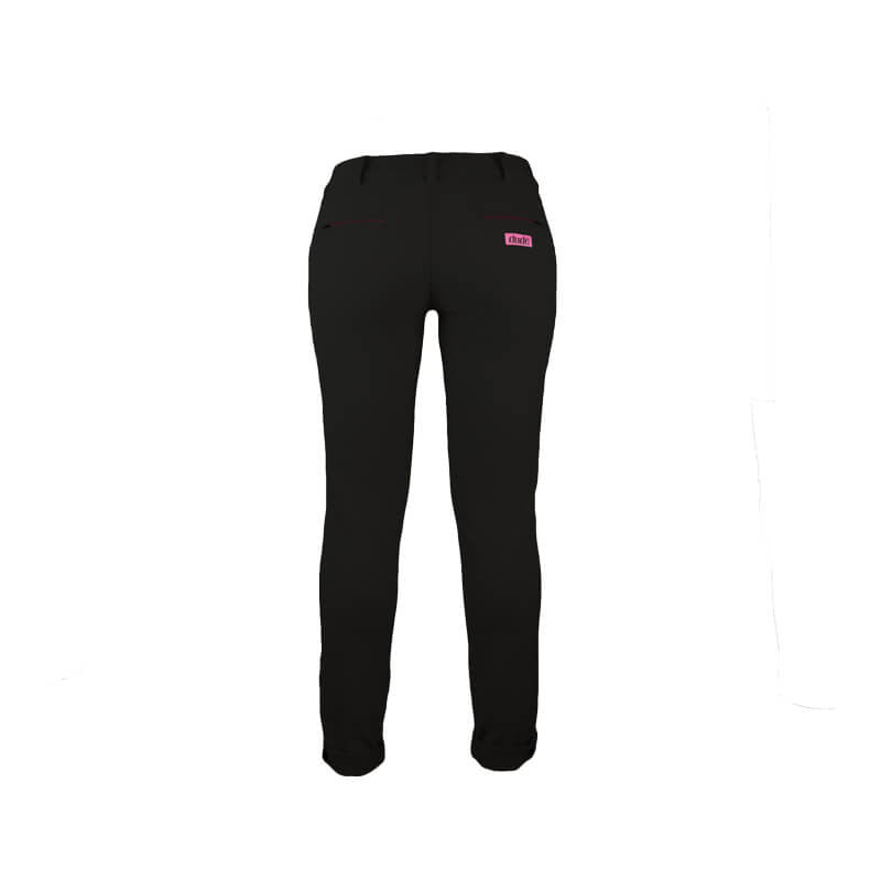 An image showing Ladies Disc Dacs- Disc golf outdoor apparel, with dude logo at the back.