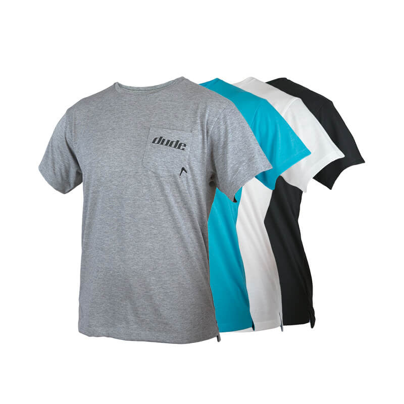 An image showing Mens Boomer Tee with 85% polyester 15% cotton Dri-Release