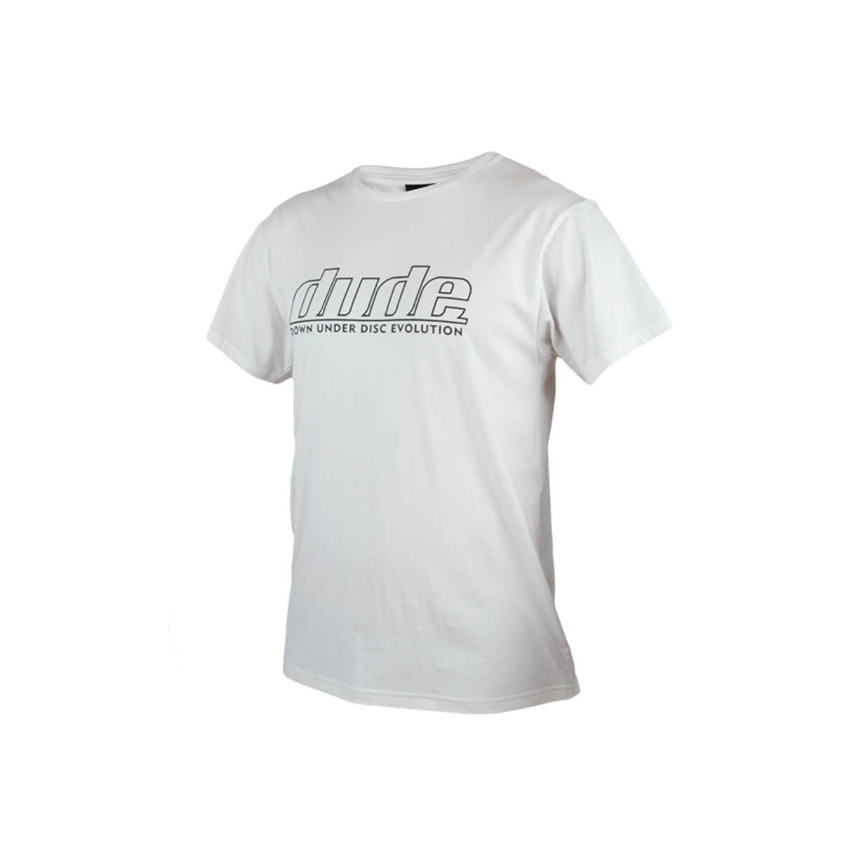  An image of Blank Corporate Tees in white color with one colour logo print and fold over labels