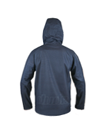 An image showing Dude Tech Caddy Jacket in navy with Scalloped longer back