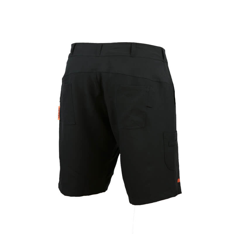 An image showing  Tech Caddie Shorts Europe in black color with Microfibre custom micro waistband
