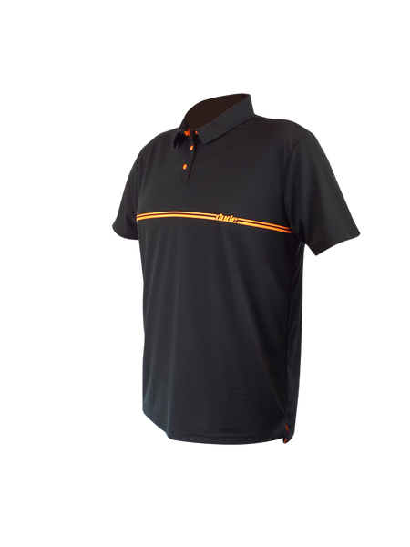 An image showing Barsby Polo-  Disc golf polo shirt,  color black.