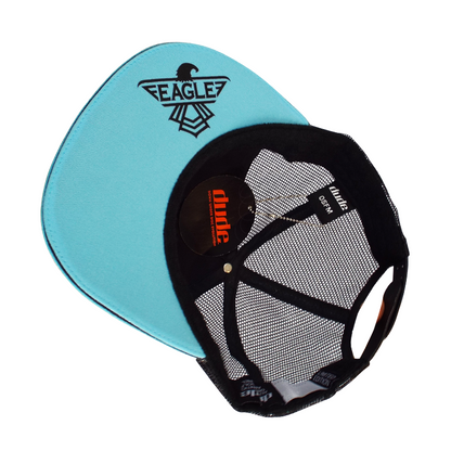 An image showing a Blue Eagle Trucker Snapback with toweling sweatband  