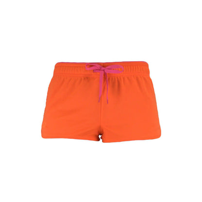 An image showing Ultimate Reversible Tech Shorts.  Tech reversible shorts color  orange 