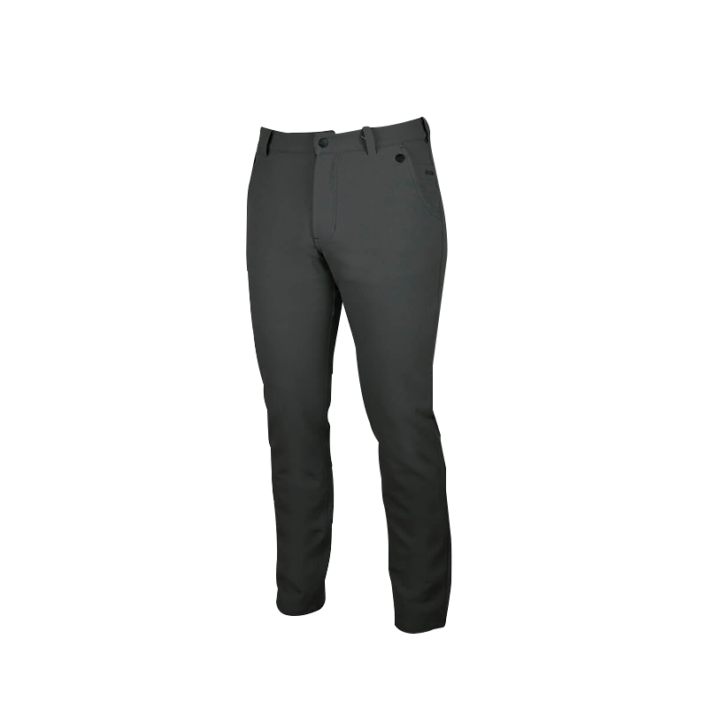 An image showing Dude Mens Disc Dacs in grey color with Straight leg pant and Zip back welt pockets